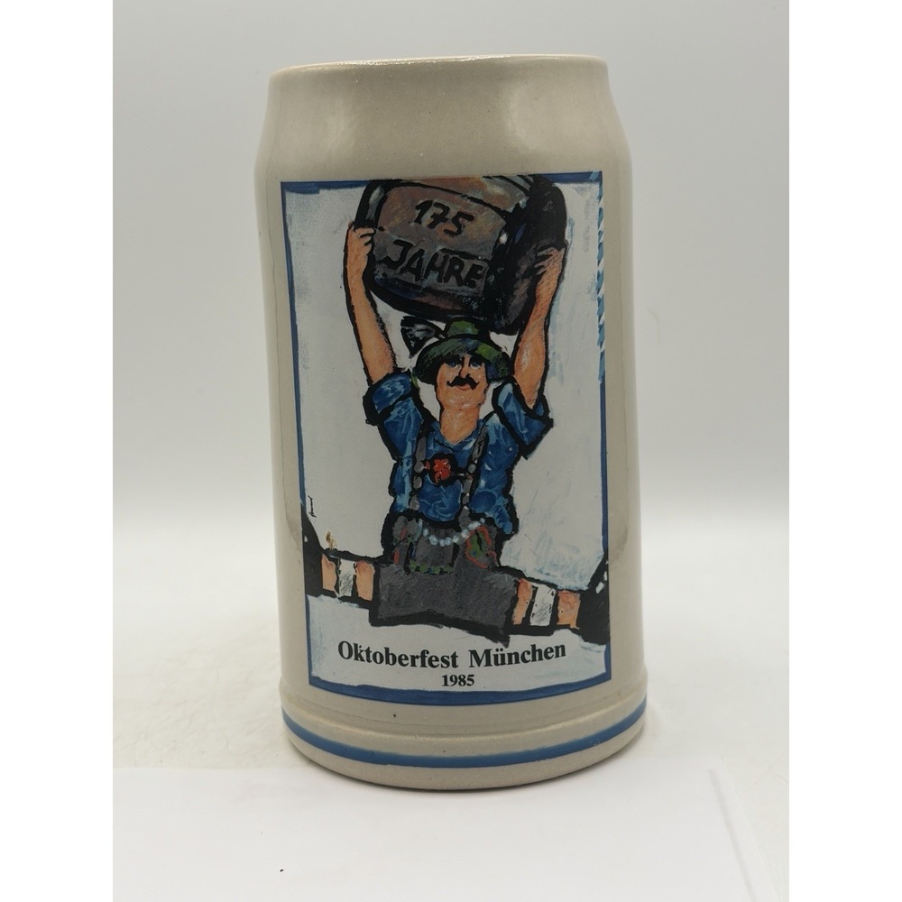 Vintage OKTOBERFEST‎ MUNCHEN By RASTAL 1 Liter 1985 Pottery Stein Beer Jug Mug